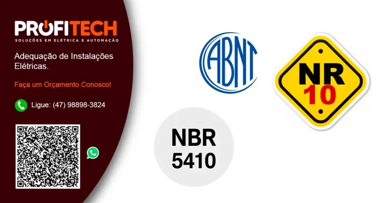 Adequação de Instalações Elétricas em Blumenau e Região. - ProfiTech Soluções em Elétrica e Automação.