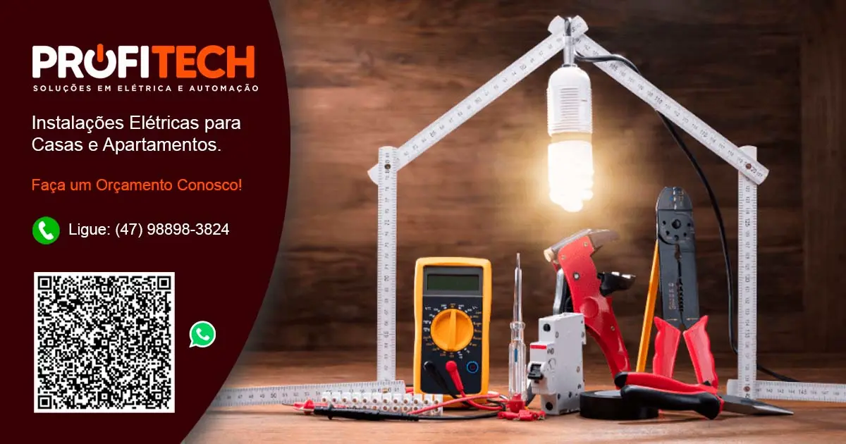 Elétrica Residencial em Blumenau e Região. - ProfiTech Soluções em Elétrica e Automação.