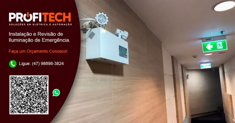 Iluminação de Emergência em Blumenau e Região. - ProfiTech Soluções em Elétrica e Automação.