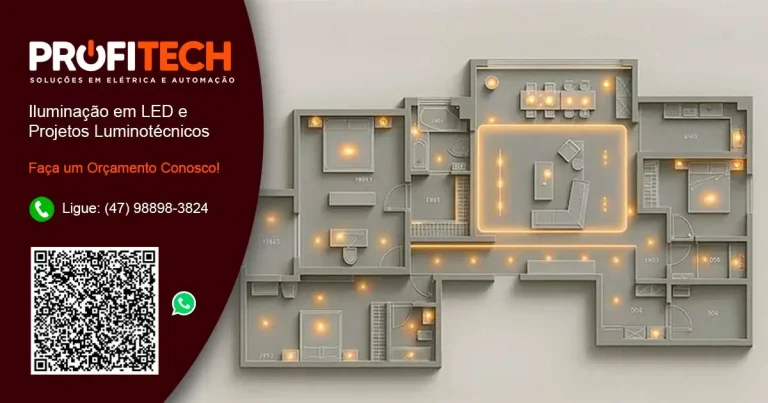 Projetos Luminotécnicos em Blumenau e Região. - ProfiTech Soluções em Elétrica e Automação.