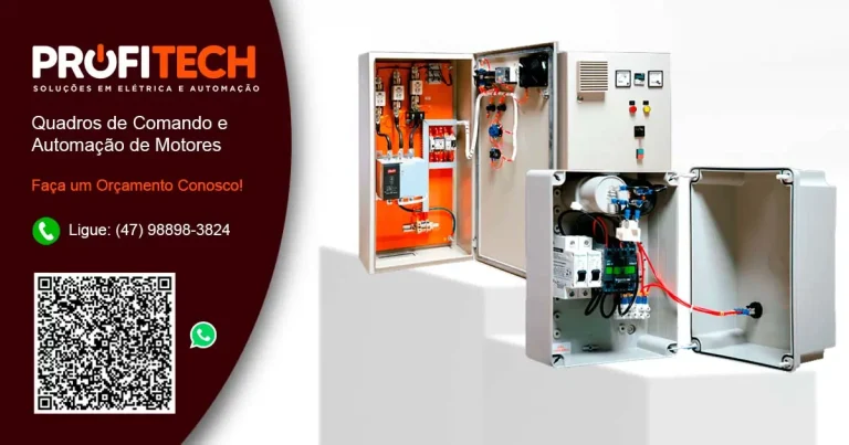 Quadros de Comando, e Automação de Motores em Blumenau e Região. - ProfiTech Soluções em Elétrica e Automação.