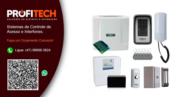 Sistemas de Controle de Acesso e Interfones em Blumenau e Região. - ProfiTech Soluções em Elétrica e Automação.